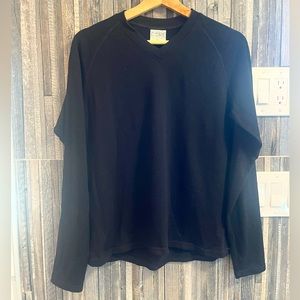 Men’s Small 100% Wool 250gsm Black Base Layer